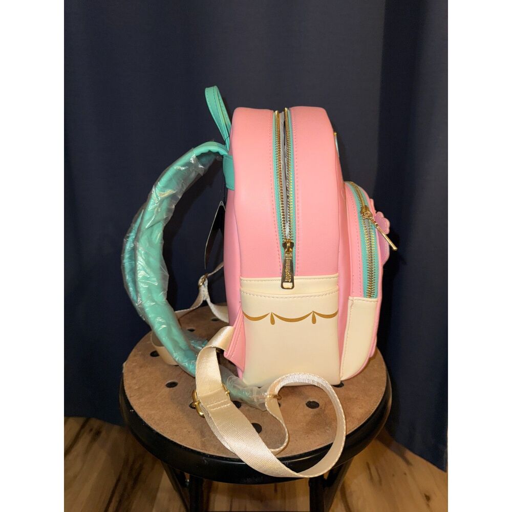 NWT Loungefly Cinderella Pink Gus and Jaq Mice Teacup Mini Backpack with flaws - Picture 3 of 6